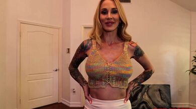 Tattooed POV stepmom fucked by stepson