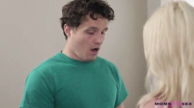 All natural busty blonde Kate Dee wants to help her stepson
