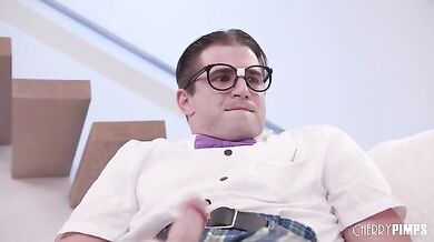 Big Tits Stepmom Fucks Nerdy Stepson Nathan Bronson When he