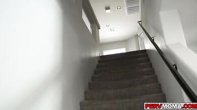 Stepson caught his stepmom masturbating in his bedroom