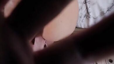 Blonde MILF stepmom and her bisexual GF seduce stepson