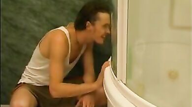 Blonde Russian Cougar Shower Spyied Not Stepson