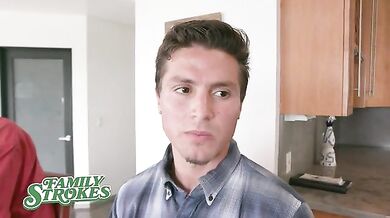 FamilyStrokes - Big Tits Milf Cheats With Her Stepson