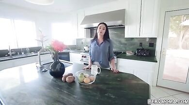 Hot mom show stepson how real woman fucks
