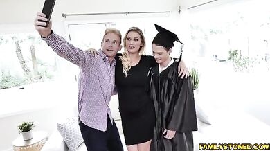 Milf Kenzie Taylor reward her stepson with her pussy