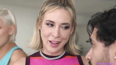 Milfs Aiden Ashley and Kenzie Taylor swap stepsons to make