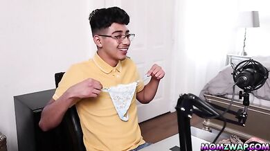 Stepsons caught stealing stepmoms panties
