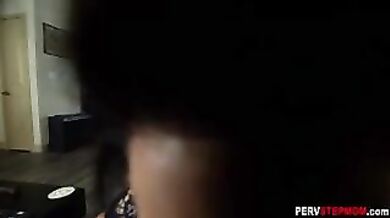 Open minded MILF stepmom swallowed a stepsons thing