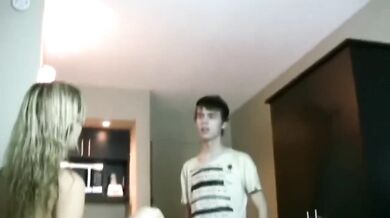 Taboo! 18yo Stepson Cums Inside His Sexy Divorced Stepmom While Nobody Home