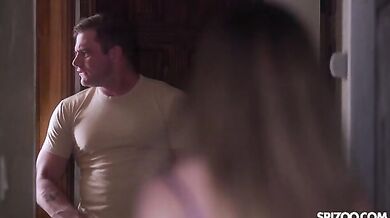 Busty Stepson Takes A Huge Dick