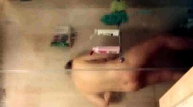 Spying on Stepmom showering and masturbating