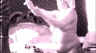 spying on stepmom smearing her plump body