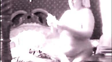 spying on stepmom smearing her plump body