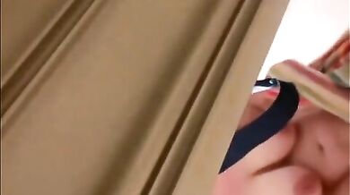 spying on stepmom. (BBW, big tits, hairy)