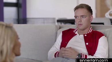 Bigtitted stepmom cocksucking stepson