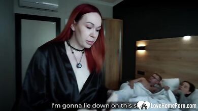 Stepmom ends up getting dicked in bed