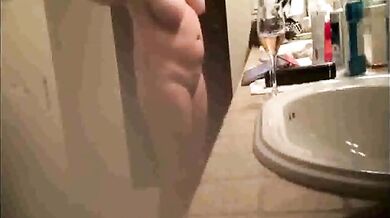 busty Stepmom smoking, drinking and naked