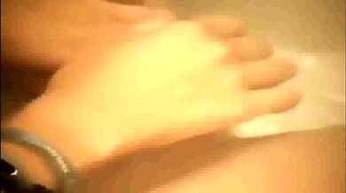 stepmom fingers in bath (Peeping through keyhole)