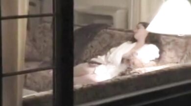 my Stepmom caught dildoing on the couch